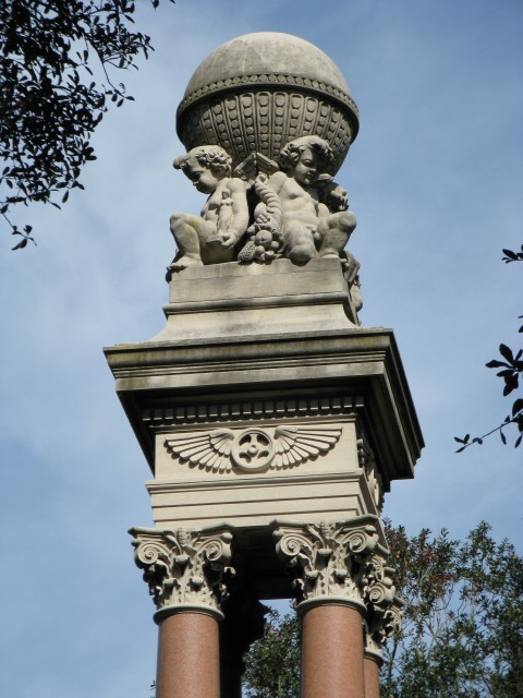 2.1.1  Gordon Monument, Van Brunt & Howe, 1883, Savannah, GA. Detail before treatment.