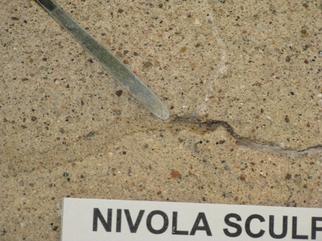 2.3.8 Costantino Nivola, 1962, Morse College, Yale University.   Detail of fill.