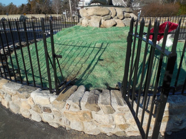 2.7.21 Iron Fence, Minute Man Monument, Westport, CT. View after application of industrial paint system.