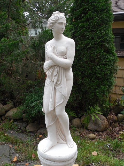 2.7.4 Pandora, early 20th century, cast concrete, private collection. Application of mineral paint system.