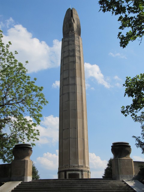 3.2.4 World War Monument, Magonigle, Harold Van Buren, 1928, New Britain, CT. Development of preservation plan. for Indiana Limestone monument.