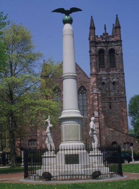 3.2.8 Broadway Civil War Monument, Smith Granite Company, 1905, New Haven, CT. Westerly, RI granite monument.