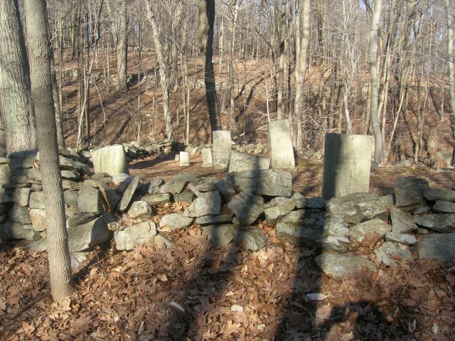 4.1.25 Den Cemetery, 1820, Easton, CT. Overview of cemetery to integrate whites and free blacks in CT.