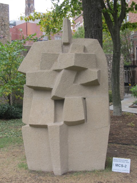 6.3.10 Costantino Nivola, 1962, Morse College, Yale University. Cast stone sculpture after treatment.