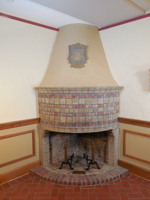 6.6.12 Tea Room Fireplace, Batchelder Tile, Iowa State University, Ames.
