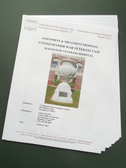 1.6.12 United Spanish  War Veterans Vase Treatment Proposal - Cover.