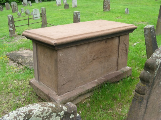 9.8.17 Reverend Chauncey Box Crypt, 1756. After repair and reassembly.